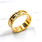Argolla de matrimonio borde tallado 6 mm Oro 18k - Miniatura 3