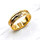Argolla de matrimonio borde tallado 6 mm Oro 18k - Miniatura 5