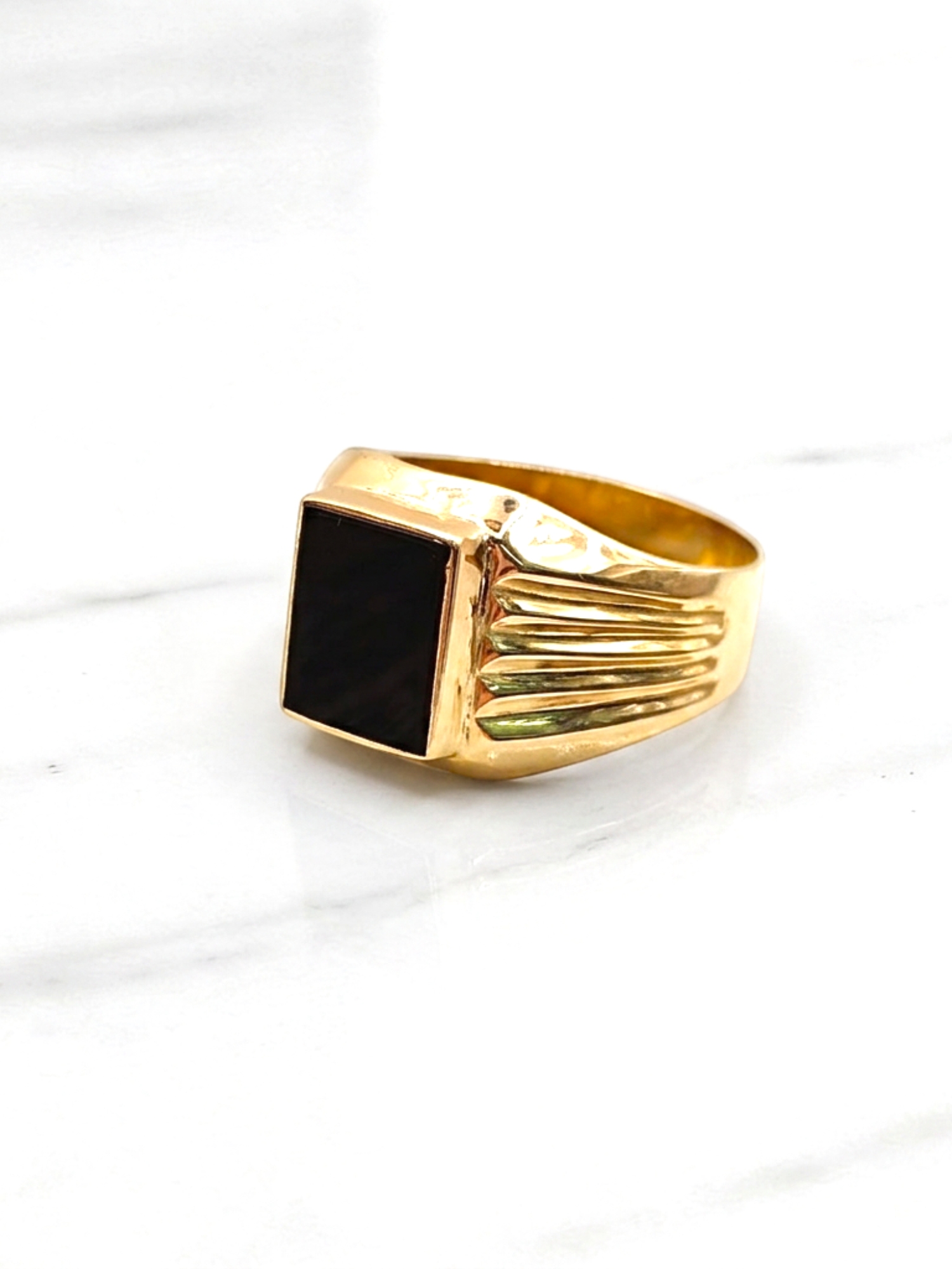 Anillo sello ónix Oro 18k 3
