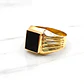 Anillo sello ónix Oro 18k - Miniatura 3