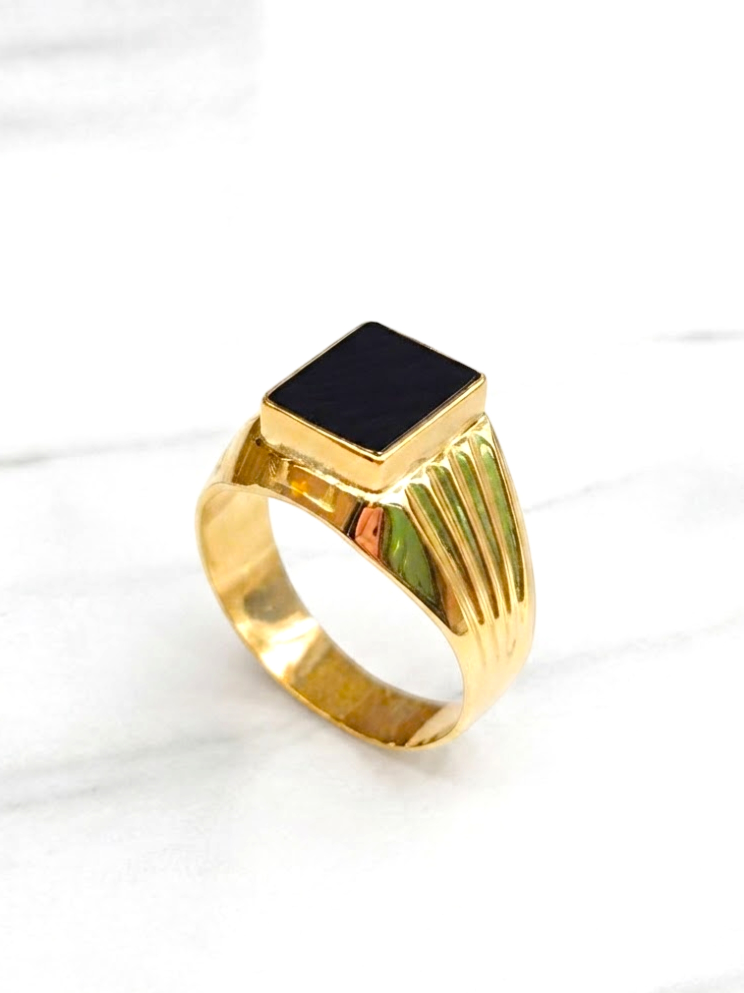 Anillo sello ónix Oro 18k 1