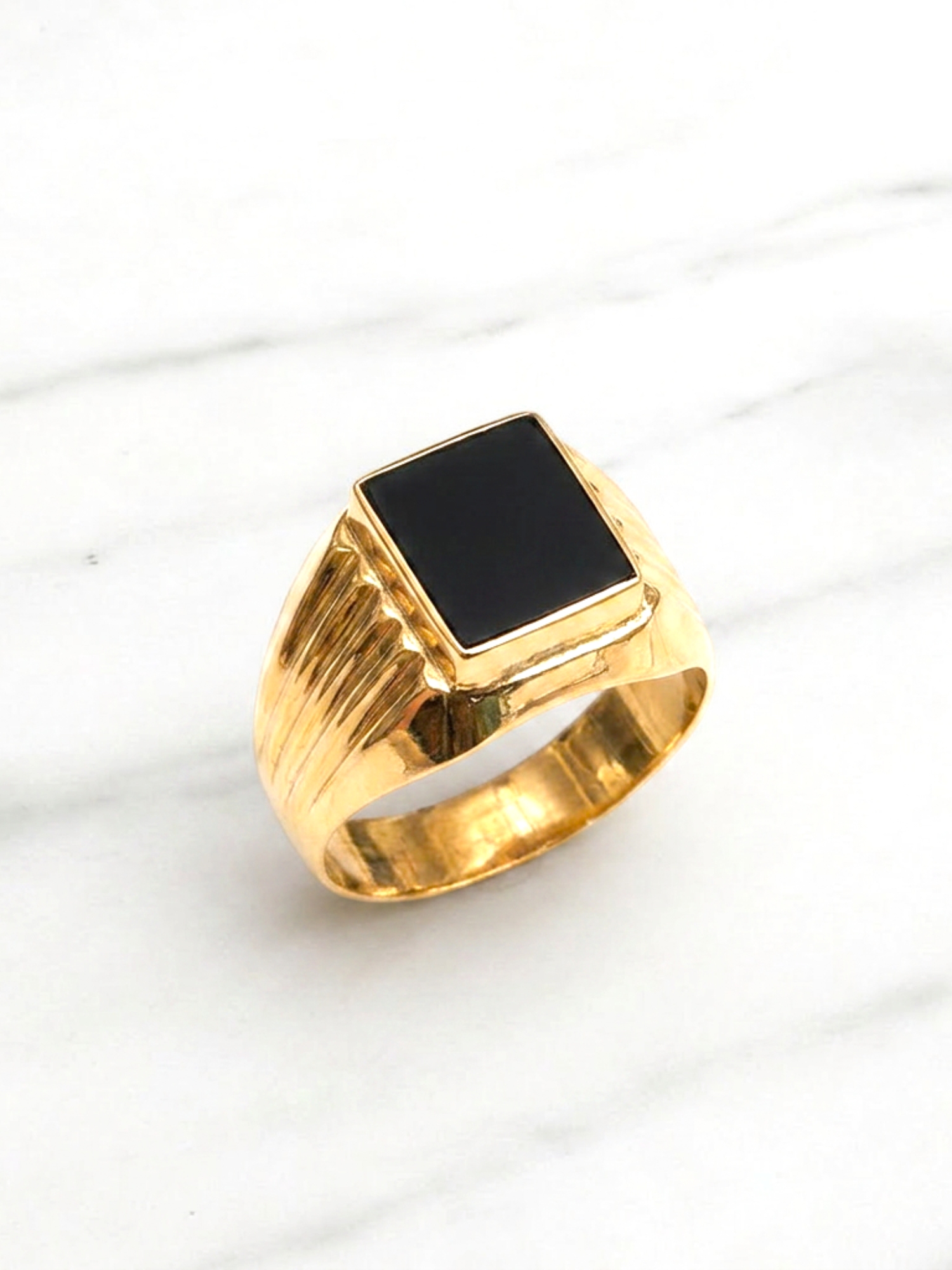 Anillo sello ónix Oro 18k 5