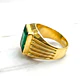 Anillo sello esmeralda Oro 18k - Miniatura 2