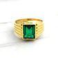 Anillo sello esmeralda Oro 18k - Miniatura 4