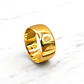 Argolla de matrimonio media caña 8 mm Oro 18k - Miniatura 3