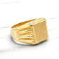 Anillo sello grande Oro 18k - Miniatura 2