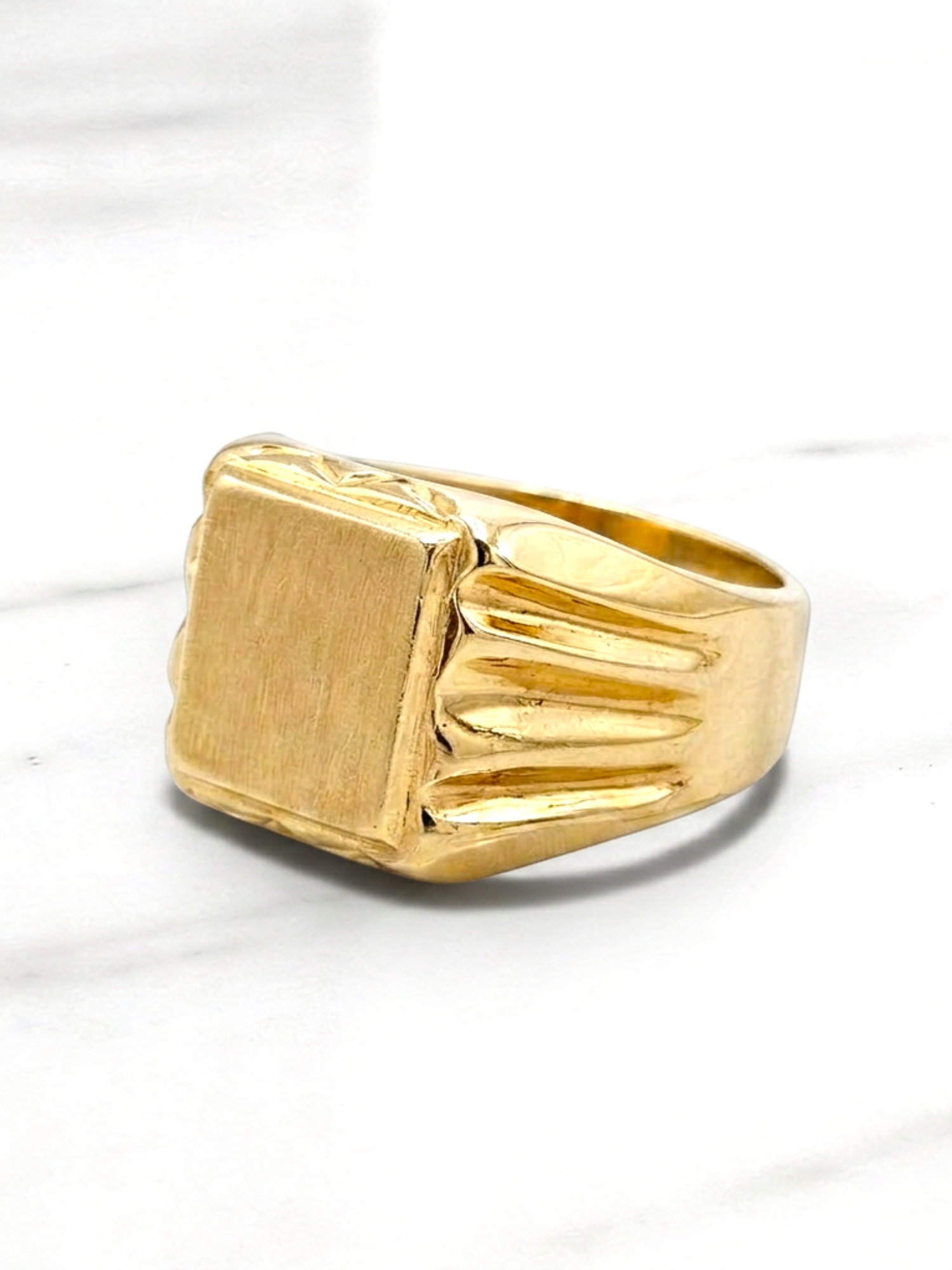 Anillo sello grande Oro 18k 4