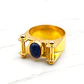 Anillo reina Inglaterra zafiro Oro 18k  - Miniatura 1