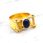 Anillo reina Inglaterra zafiro Oro 18k  - Miniatura 3
