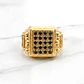 Anillo sello reyes onix Oro 18k - Miniatura 3
