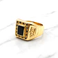 Anillo sello corona onix Oro 18k - Miniatura 4
