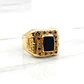 Anillo sello corona onix Oro 18k - Miniatura 5