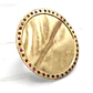 Anillo tazo disco con rubíes grande Oro 18k - Miniatura 1
