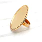 Anillo tazo disco con rubíes grande Oro 18k - Miniatura 2