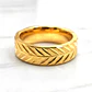 Anillo espiga 8 mm realeza Oro 18k - Miniatura 4