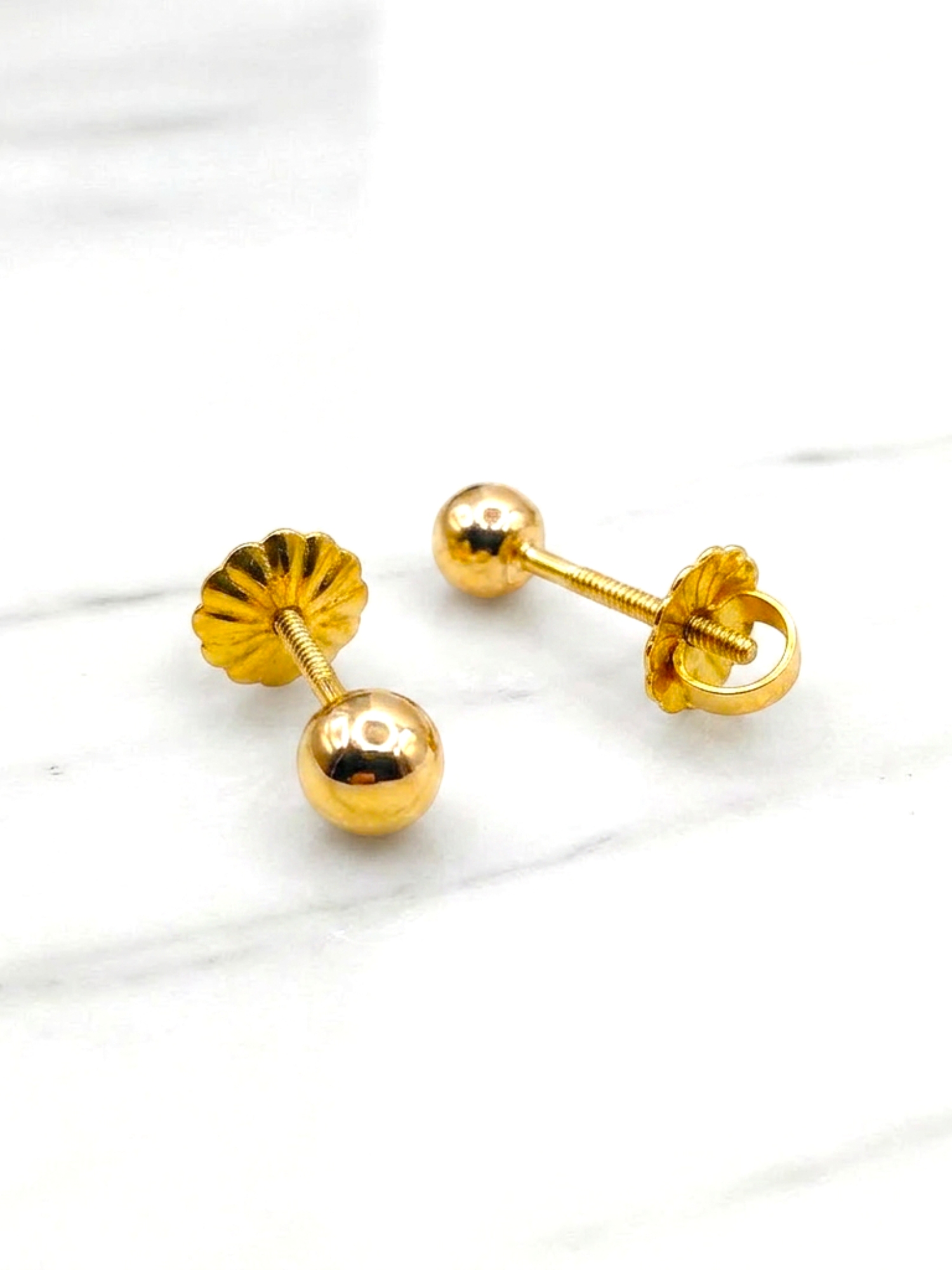 Aros bola 3 mm Oro 18k 2