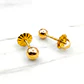Aros bola 3 mm Oro 18k - Miniatura 2