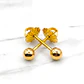 Aros bola 3 mm Oro 18k - Miniatura 3