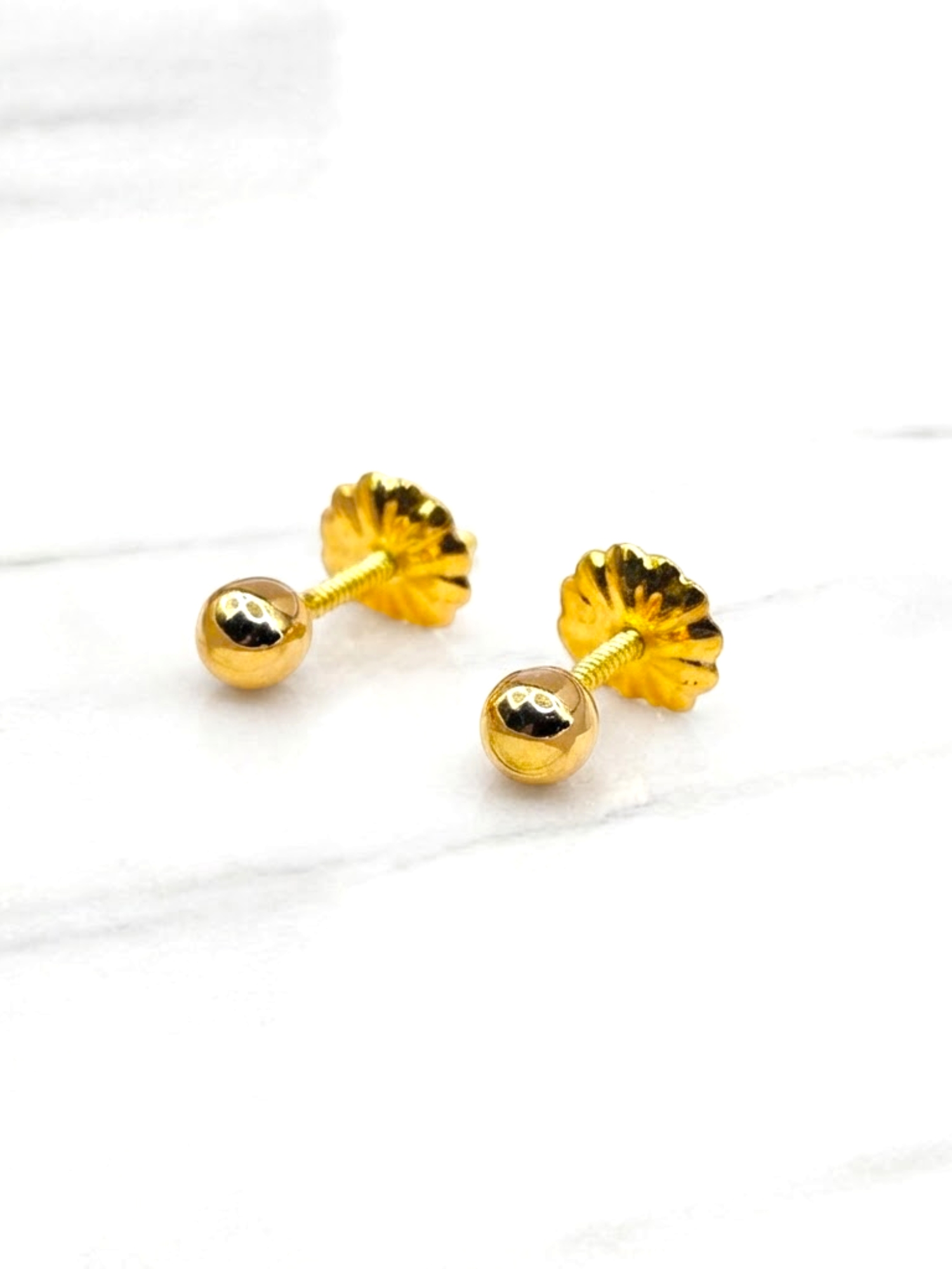 Aros bola 3 mm Oro 18k 1