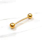 Piercing argolla bolitas Oro 18k - Miniatura 1