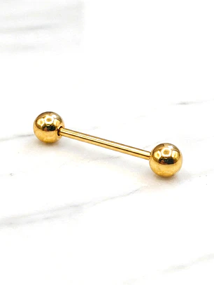 Piercing argolla bolitas Oro 18k