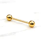 Piercing argolla bolitas Oro 18k - Miniatura 2
