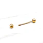 Piercing argolla bolitas Oro 18k - Miniatura 3