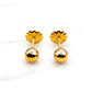 Aros bola 4 mm Oro 18k  - Miniatura 1