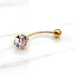 Piercing circón bolita Oro 18k - Miniatura 1