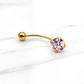 Piercing circón bolita Oro 18k - Miniatura 2