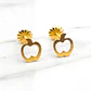 Aros figura manzana Oro 18k - Miniatura 1