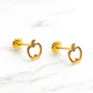 Aros figura manzana Oro 18k - Miniatura 2