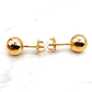 Aros bola 6 mm Oro 18k - Miniatura 2