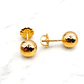 Aros bola 6 mm Oro 18k - Miniatura 5