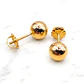 Aros bola 6 mm Oro 18k - Miniatura 1