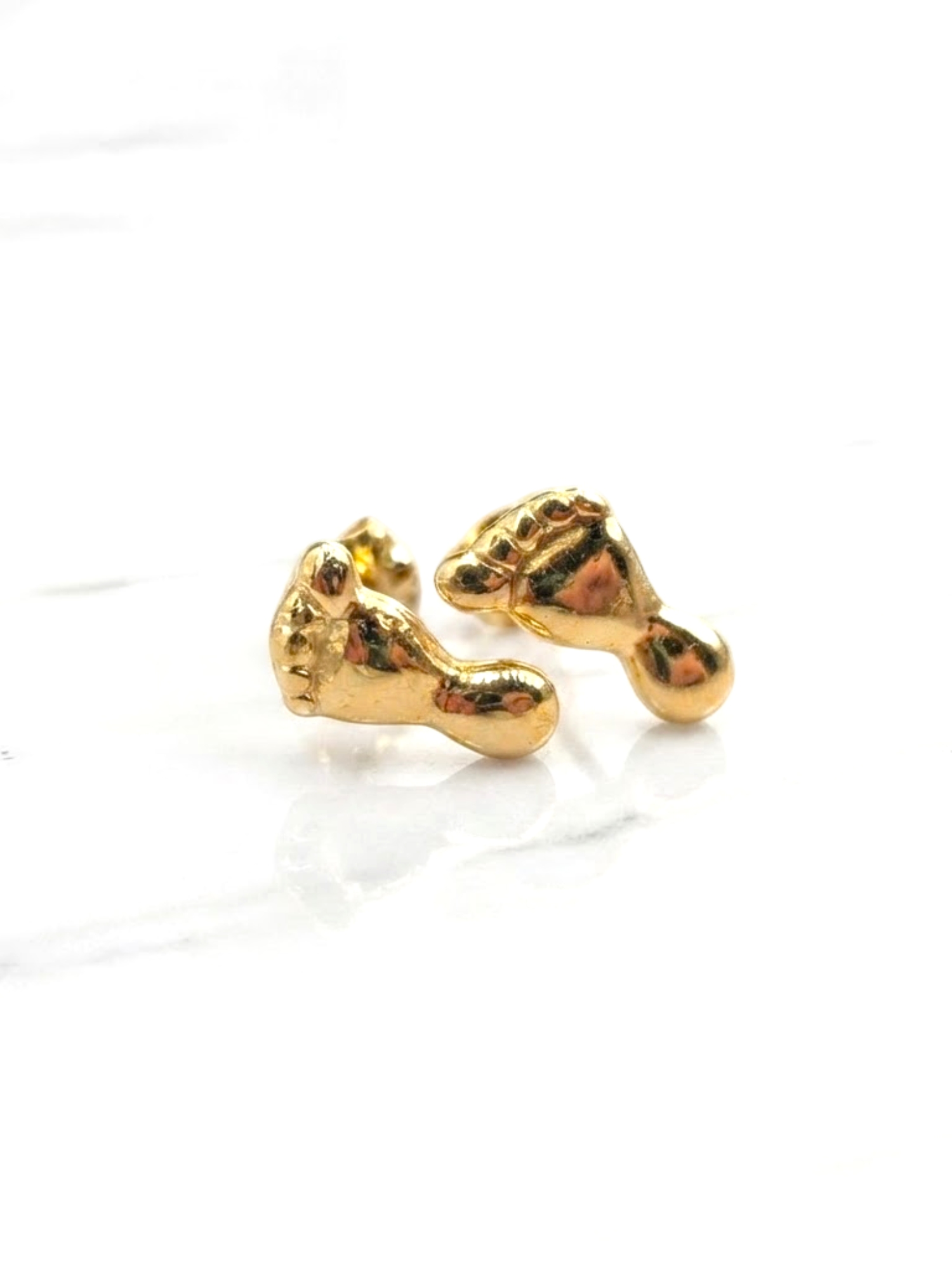 Aros pies Oro 18k 2