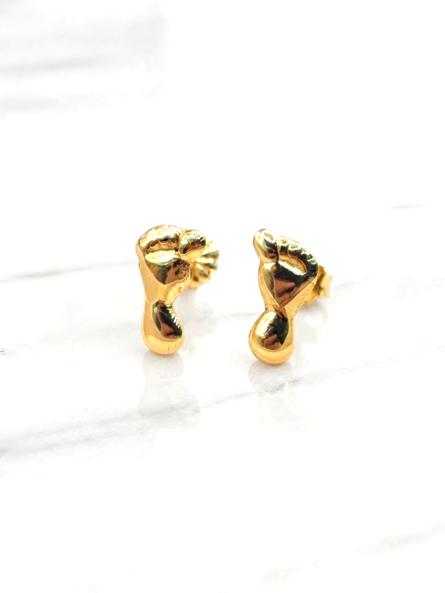 Aros pies Oro 18k 3