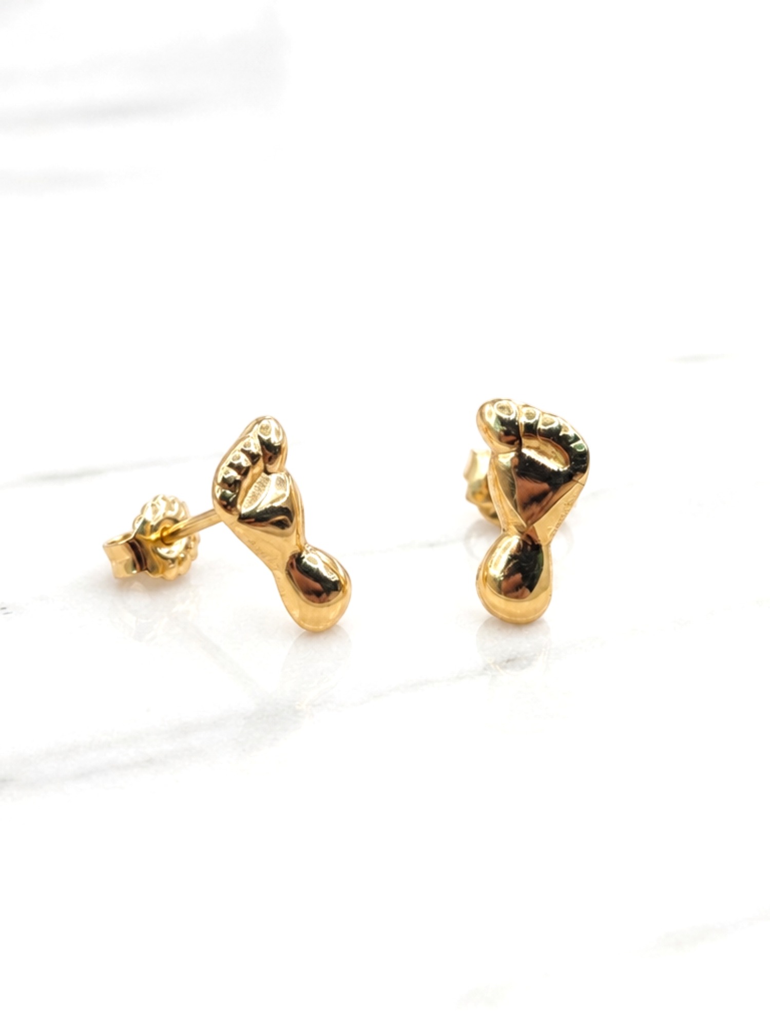 Aros pies Oro 18k 4