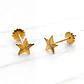 Aros estrellas talladas Oro 18k - Miniatura 4