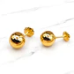 Aros bola 8 mm Oro 18k - Miniatura 3