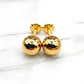 Aros bola 8 mm Oro 18k - Miniatura 5