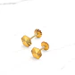 Aros rombo tallados Oro 18k - Miniatura 2