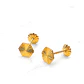 Aros rombo tallados Oro 18k - Miniatura 3