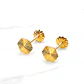 Aros rombo tallados Oro 18k - Miniatura 4