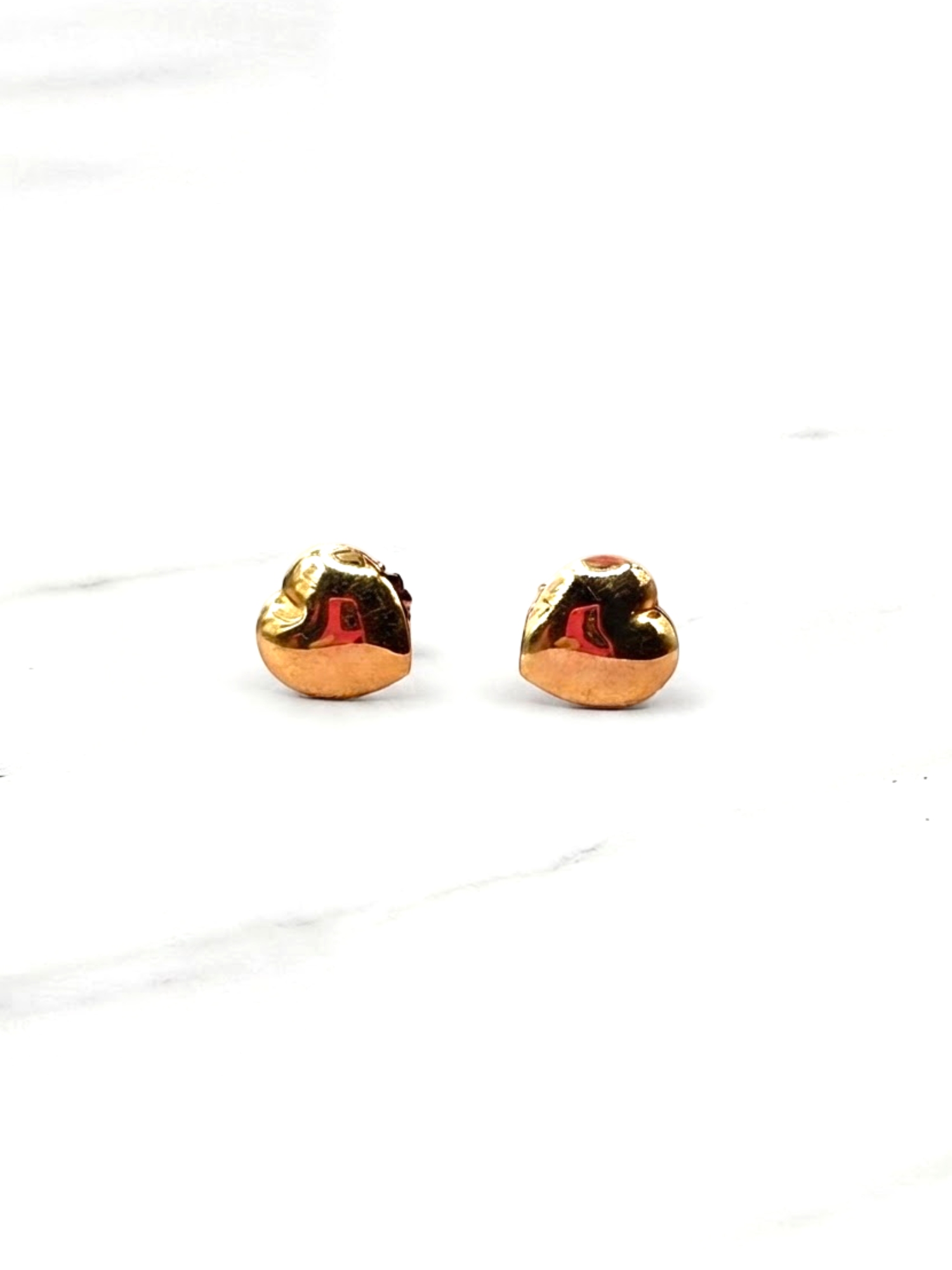Aros corazón grandes Oro 18k 3