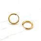 Aros argolla tubo número 1 Oro 18k - Miniatura 2