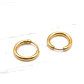 Aros argolla tubo número 1 Oro 18k - Miniatura 3