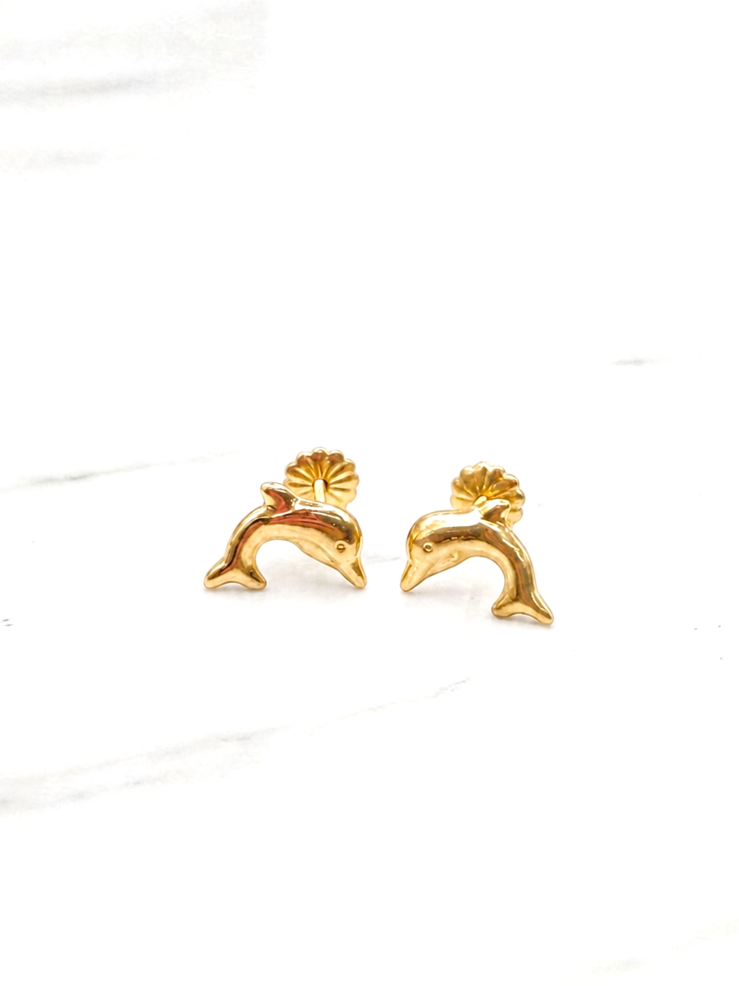 Aros delfin Oro 18k 3