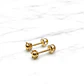 Aros pistilo bolita Oro 18k - Miniatura 2