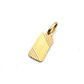 Colgante placa tallada 2 cm Oro 18k - Miniatura 3